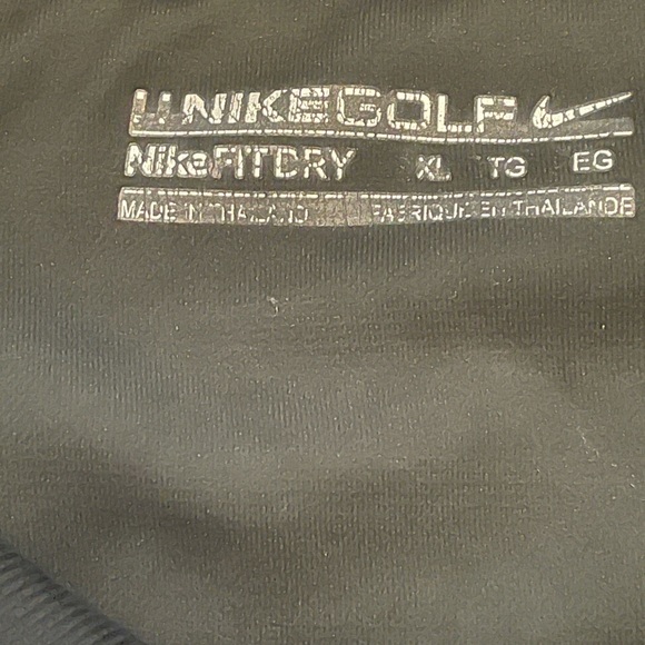 Nike Golf polo size XL men’s performance, striped, black/gray/VGUC - Picture 3 of 6
